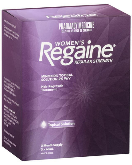 Regaine Women's Regular Strength Minoxidil Hair Regrowth Treatment 3 x 60mL