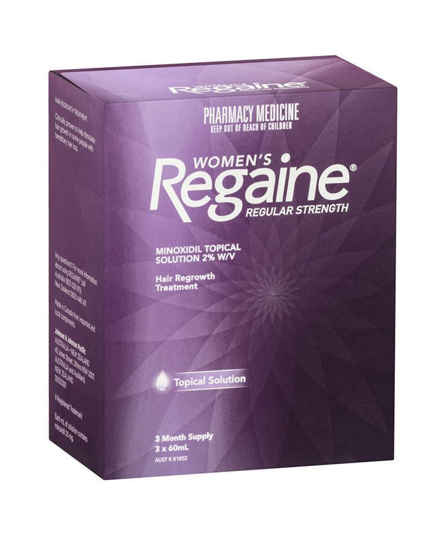 Regaine Women's Regular Strength Minoxidil Hair Regrowth Treatment 3 x 60mL