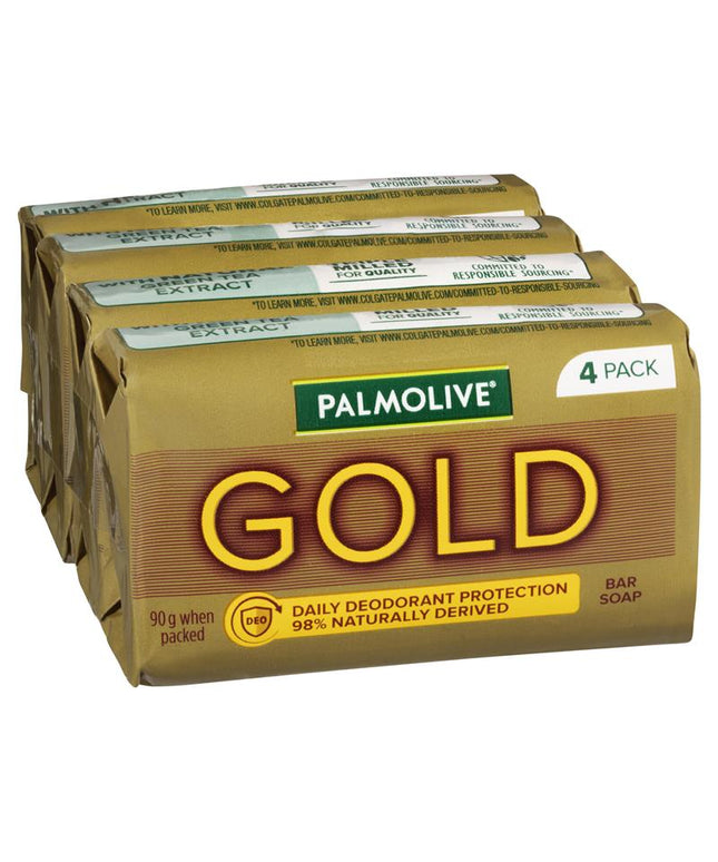 Palmolive Soap Bar Gold 90g 4 Pack
