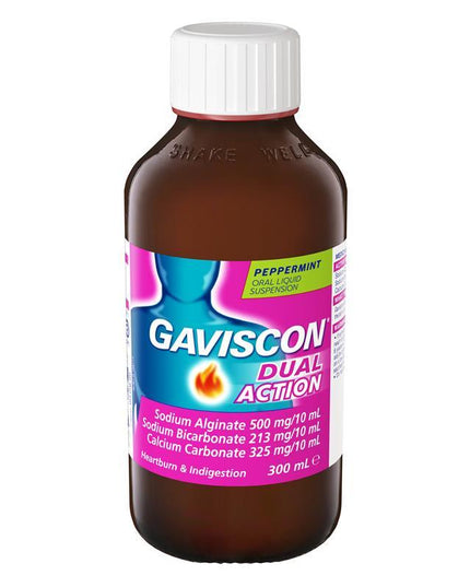 Gaviscon Dual Action Liquid Heartburn & Indigestion Relief 300ml