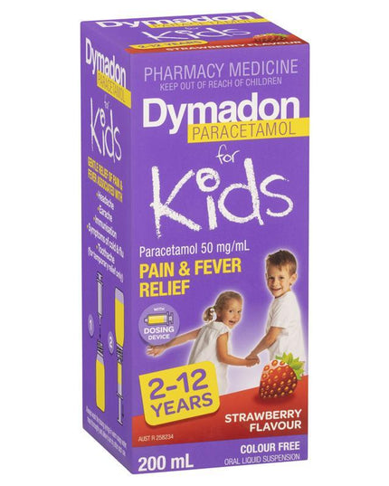 Dymadon for Kids Strawberry 2 Years - 12 Years 200ml