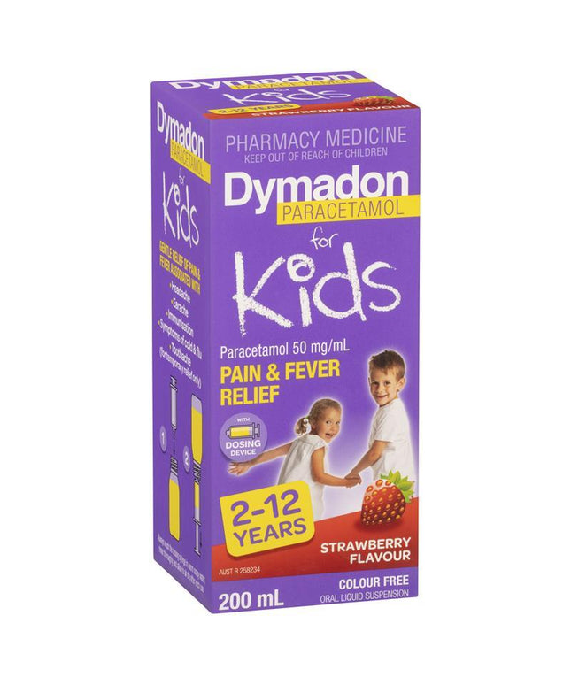 Dymadon for Kids Strawberry 2 Years - 12 Years 200ml