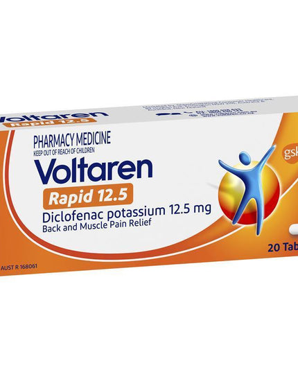 Voltaren Rapid 12.5mg Pain Relief Tablets 20