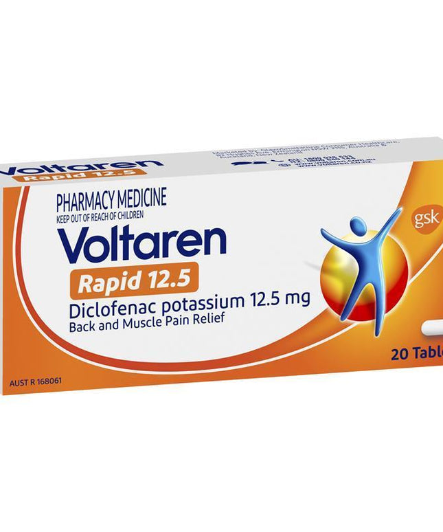 Voltaren Rapid 12.5mg Pain Relief Tablets 20