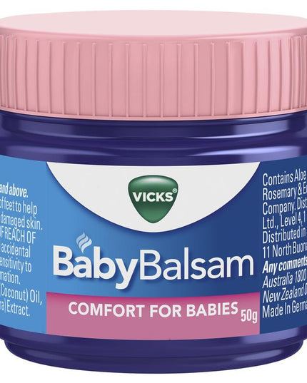 Vicks Baby Balsam Decongestant Chest Rub 50g