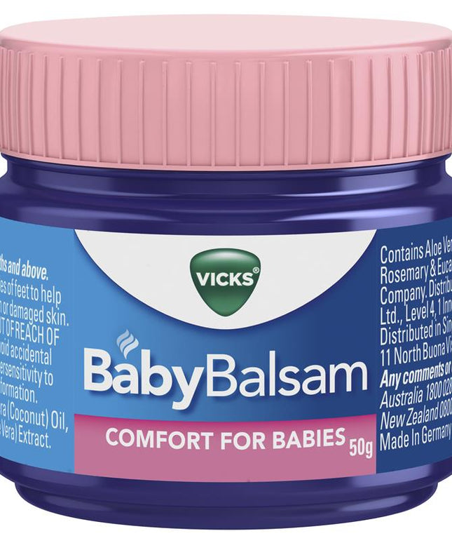 Vicks Baby Balsam Decongestant Chest Rub 50g