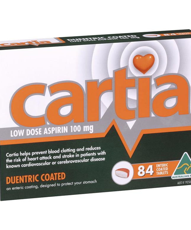 Cartia 100mg Tablets 84