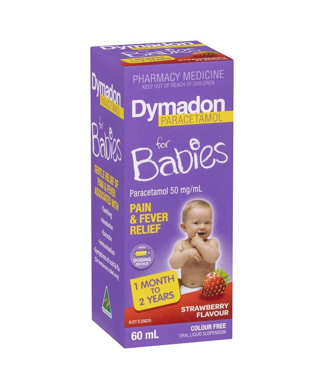 Dymadon for Babies Strawberry 1 Month - 2 Years 60ml