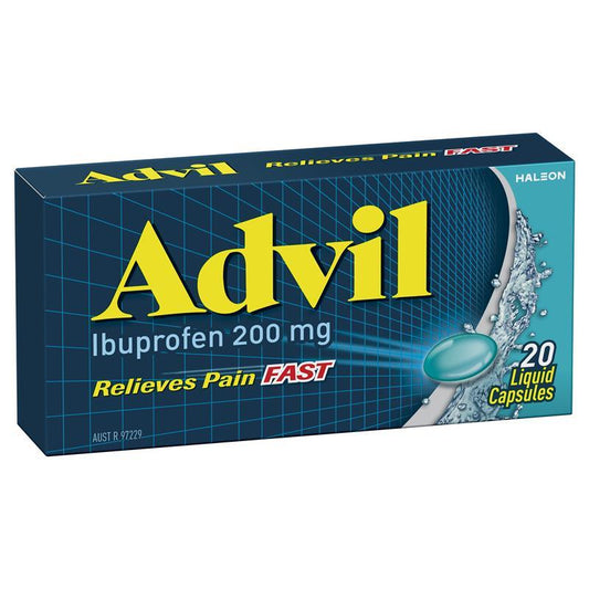 Advil Ibuprofen Pain Relief 20 Liquid Capsules