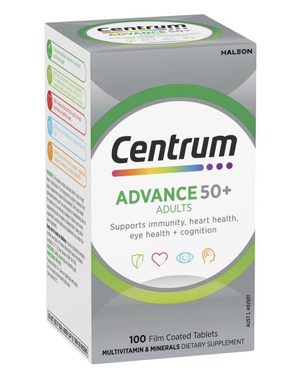 Centrum Advance Multivitamin 50+ 100 Tablets