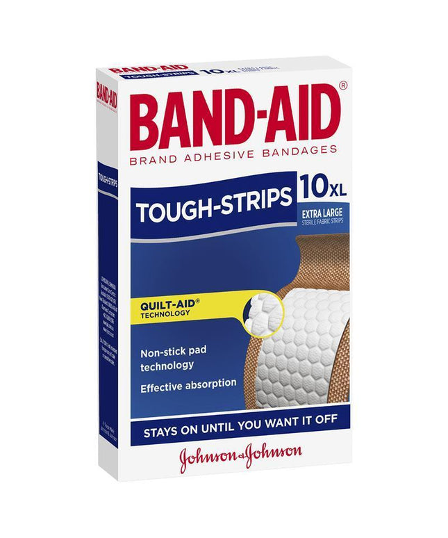 Band-Aid Tough Strips Extra Large Fabric Strips 10 Pack