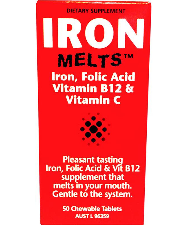 Iron Melts 50 Chewable Tablets