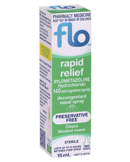FLO Rapid Relief Nasal Decongestant 15mL