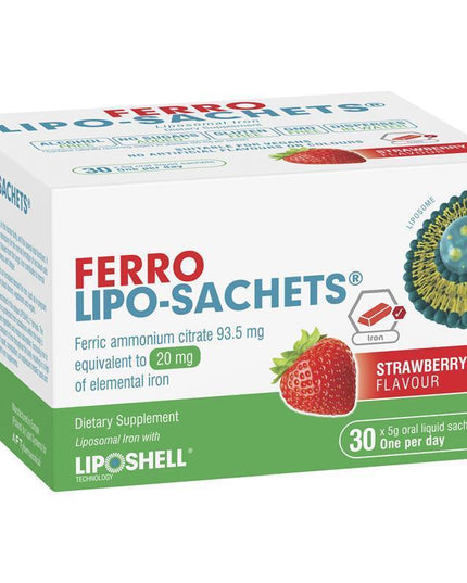 Lipo-Sachets Ferro Strawberry 5g 30 Sachets