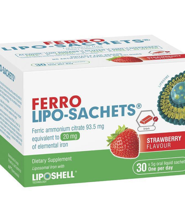 Lipo-Sachets Ferro Strawberry 5g 30 Sachets