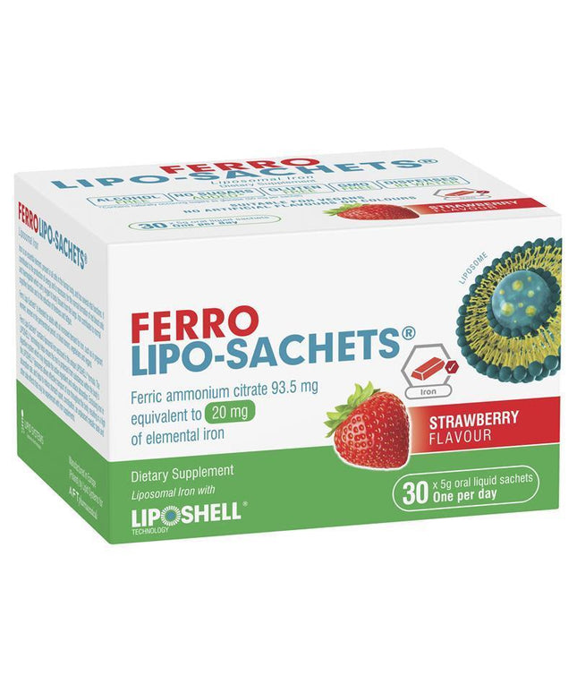 Lipo-Sachets Ferro Strawberry 5g 30 Sachets