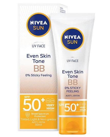 NIVEA Sun UV Face Sunscreen BB Cream SPF50 50ml