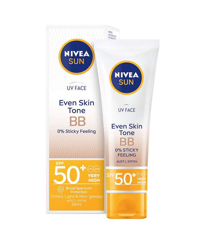 NIVEA Sun UV Face Sunscreen BB Cream SPF50 50ml