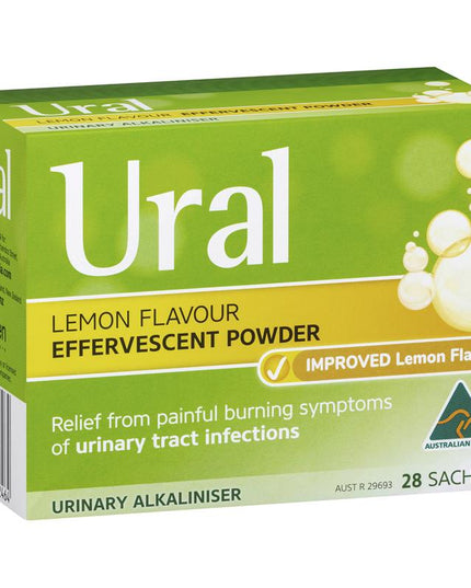 Ural Effervescent Powder Lemon 28 Sachets