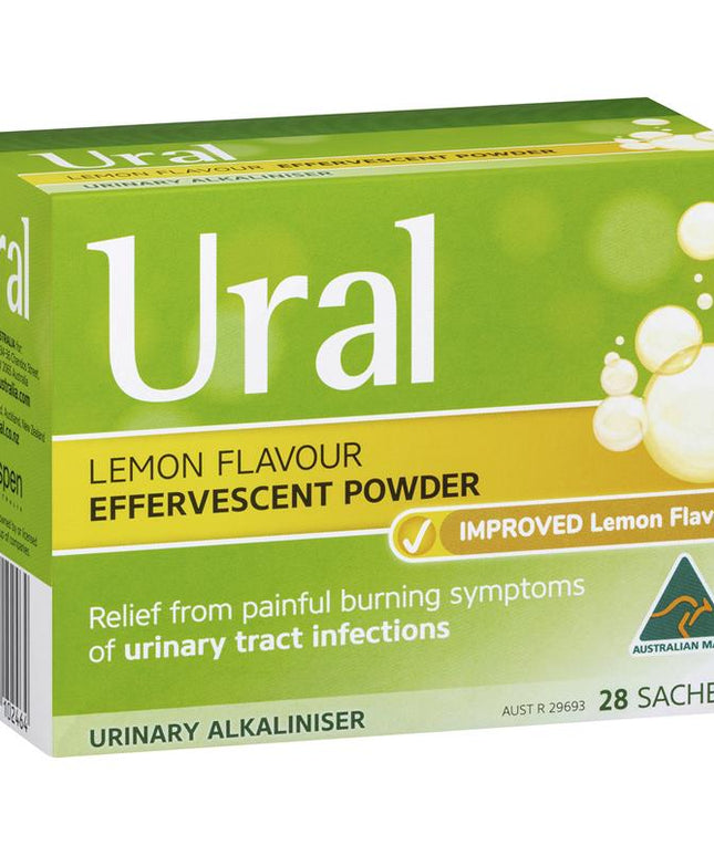 Ural Effervescent Powder Lemon 28 Sachets