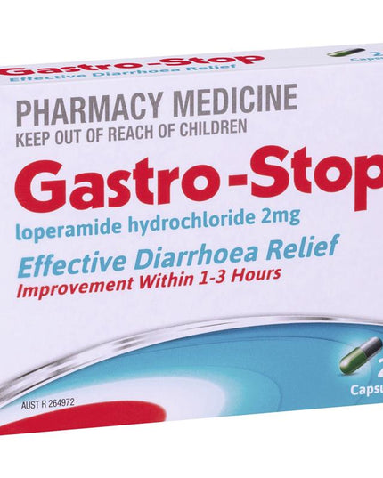 GastroStop Loperamide 2mg 20 Capsules