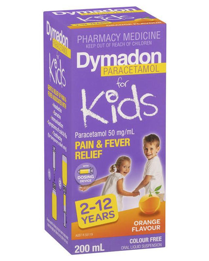 Dymadon for Kids Orange 2 years - 12 years 200mL