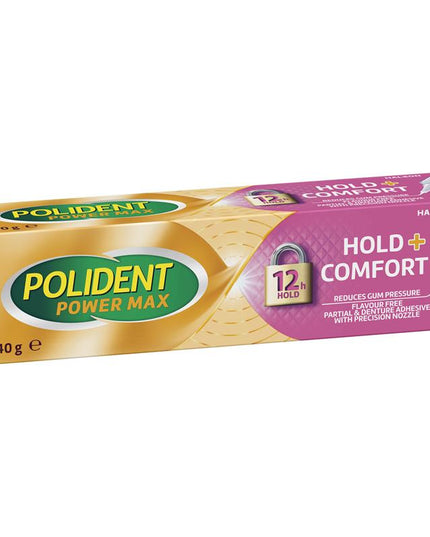 Polident Max Hold + Comfort Adhesive Cream 40g