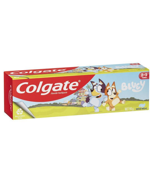 Colgate Toothpaste Kids Bluey 2-5 Years Mild Mint Gel 90g