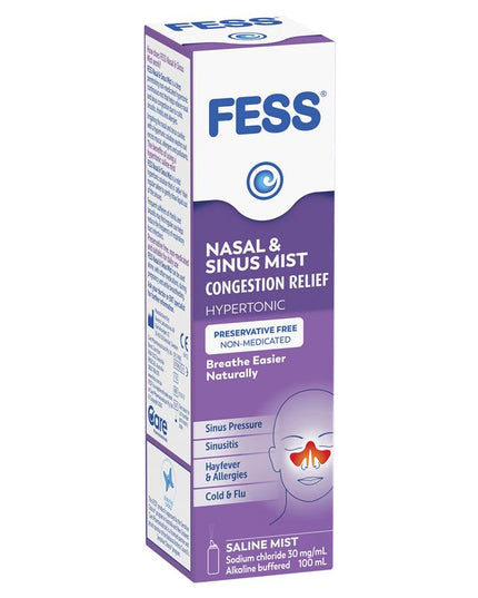 Fess Nasal & Sinus Saline Mist 100ml