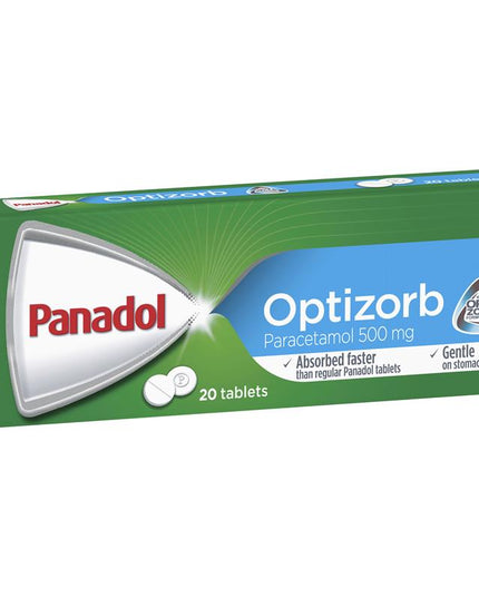 Panadol with Optizorb Paracetamol Pain Relief Tablets 500mg 50