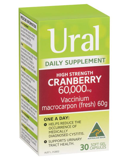 Ural High Strength Cranberry 60000mg 30 Capsules