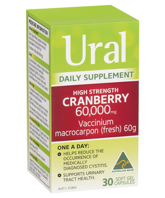 Ural High Strength Cranberry 60000mg 30 Capsules