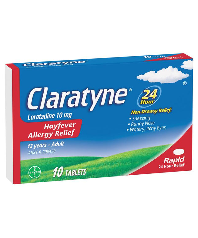 Claratyne Allergy Hayfever Relief Antihistamine Tablets 10 pack