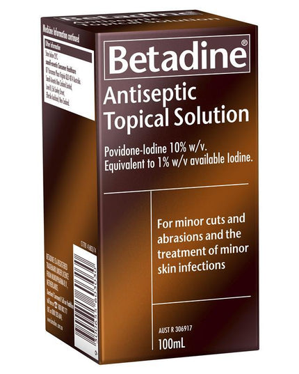 Betadine Antiseptic Topical Solution Liquid 100mL