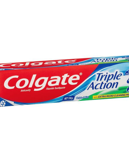 Colgate Toothpaste Triple Action Cavity Protection Fluoride Original Mint 110g