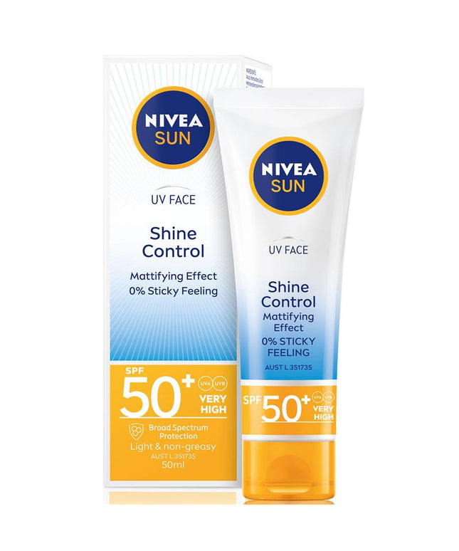 NIVEA Sun UV Face Sunscreen Shine Control SPF50 50ml