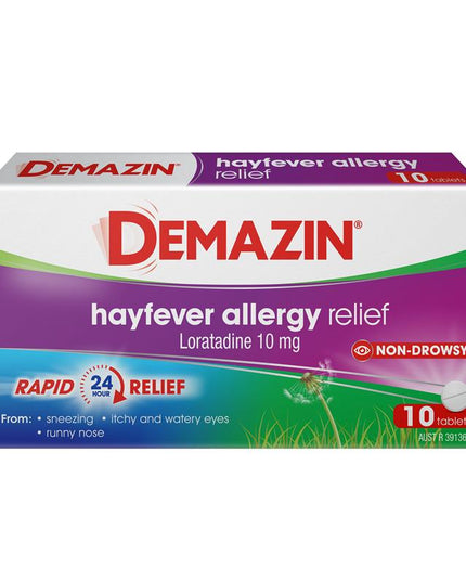 Demazin Allergy & Hayfever 10 Tablets
