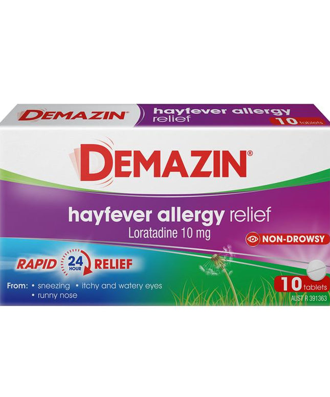 Demazin Allergy & Hayfever 10 Tablets