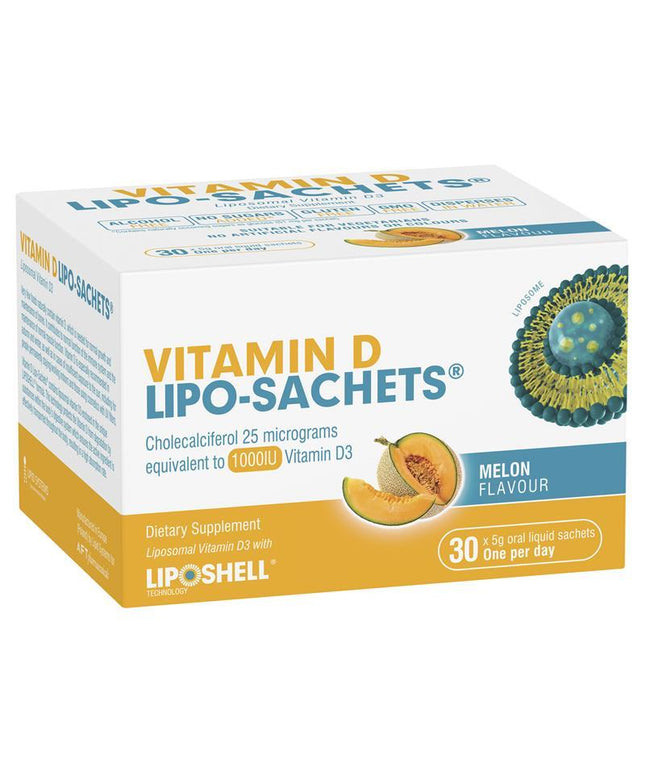 Lipo-Sachets Vitamin D Melon 5g 30 Sachets