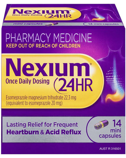 Nexium 24hr 20mg 14 Mini Capsules