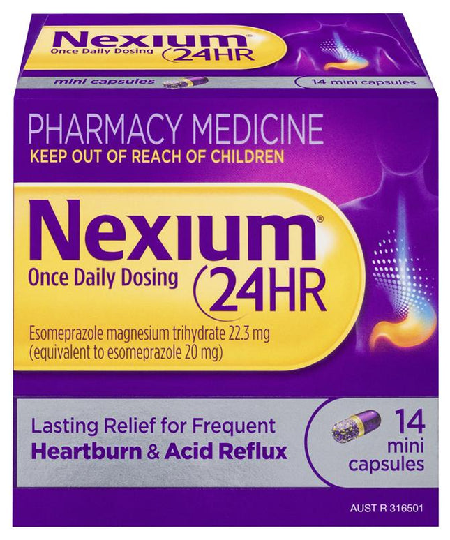 Nexium 24hr 20mg 14 Mini Capsules