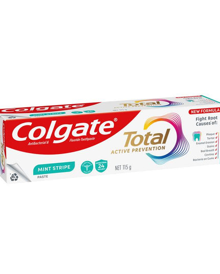 Colgate Toothpaste Total Active Prevention Mint Stripe 115g