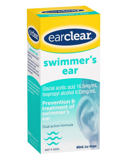 EarClear Swimmer's Ear Drops 40mL – Prevention & Treatment of Swimmer's Ear