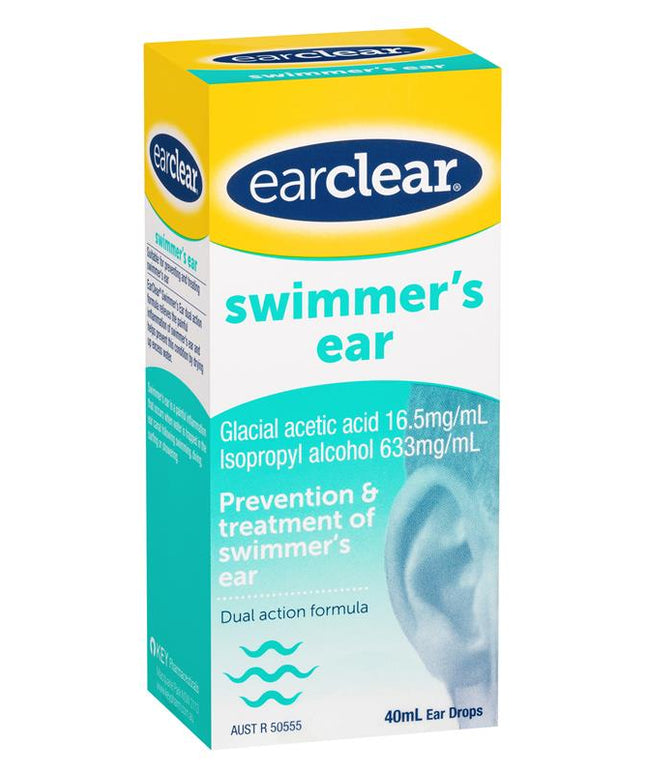 EarClear Swimmer's Ear Drops 40mL – Prevention & Treatment of Swimmer's Ear