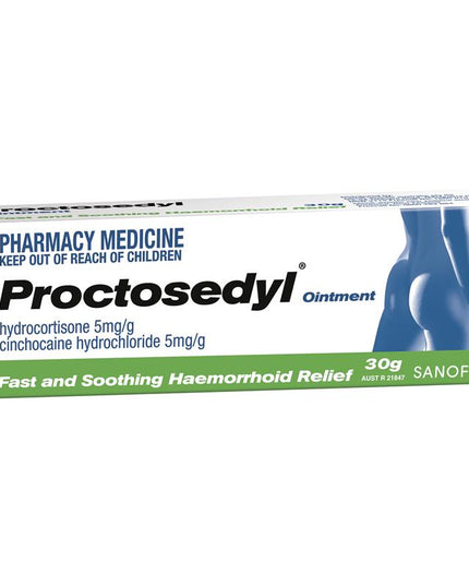 Proctosedyl Haemorrhoids Relief Ointment Cream 30g
