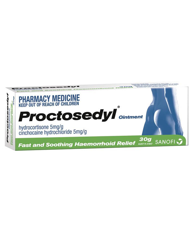 Proctosedyl Haemorrhoids Relief Ointment Cream 30g
