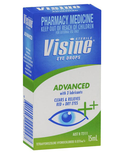 Visine Advanced Relief Eye Drops 15mL