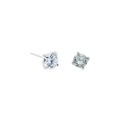 3mm CZ Rhodium