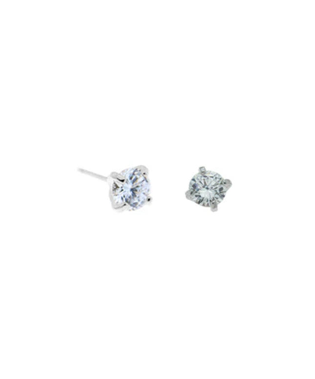 3mm CZ Rhodium