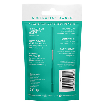 Dentagenie Dental Brush Teal Moderate 12 Pack